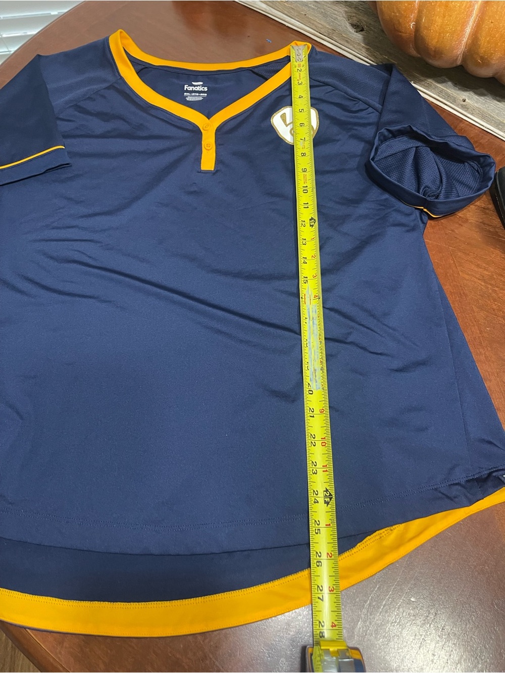 Milwaukee Brewers Fanatics Women's League Diva Star Raglan V-Neck shirt plus siz - Picture 6 of 11